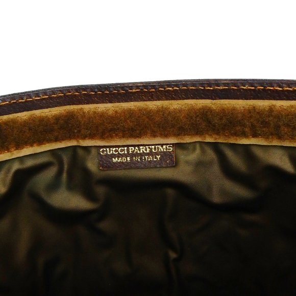 Vintage GUCCI Supreme Web GG Monogram Canvas Leather Travel Toiletry Bag - Picture 10 of 10